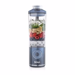 Ninja BC251EUNV, Mixeur portable, 0,57 L, Pileur de glace, Bleu, Transparent