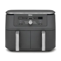 Ninja DZ400EU friteuse Double 9,5 L Autonome 2470 W Friteuse d’air chaud Gris