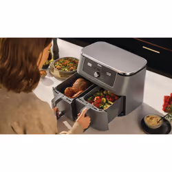 Ninja DZ400EU Double Airfryer 9,5 L Dual Zone 2470 W Gris - Vue supplémentaire 6