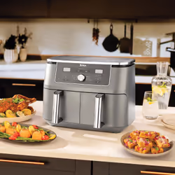 Ninja DZ400EU Double Airfryer 9,5 L Dual Zone 2470 W Gris - Vue supplémentaire 8