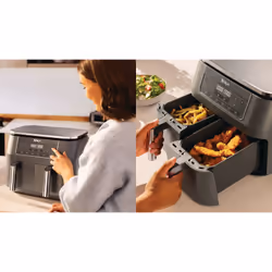 Ninja DZ300EU Friteuse à air chaud Double 7,6L 2400W Gris - Vue supplémentaire 4