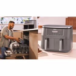 Ninja DZ300EU Friteuse à air chaud Double 7,6L 2400W Gris - Vue supplémentaire 6