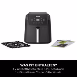 Ninja AF170EU friteuse Unique 6,2 L Autonome 2000 W Friteuse d’air chaud Noir - Vue supplémentaire 2