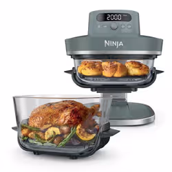 Ninja CRISPi PRO 7-in-1 Unique Autonome 2050 W Friteuse d’air chaud Gris, Transparent - Vue supplémentaire 2