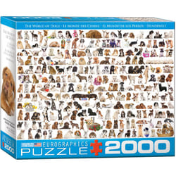 Eurographics The World of Dogs Jeu de puzzle 2000 pièce(s) Animaux