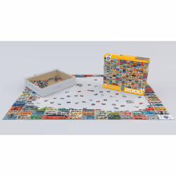 Eurographics The VW Groovy Bus Jeu de puzzle 1000 pièce(s) Véhicules