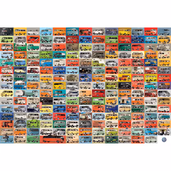 Eurographics The VW Groovy Bus Jeu de puzzle 1000 pièce(s) Véhicules