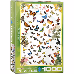 Eurographics Butterflies 1000pcs, 1000 pièce(s), Animaux