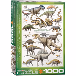 Eurographics Dinosaurs of the Cretaceous Period 1000pcs, 1000 pièce(s), Faune