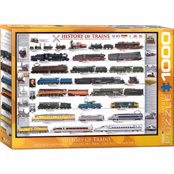 Eurographics History of Trains 1000pcs, 1000 pièce(s), Véhicules