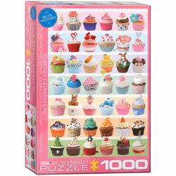 Eurographics Cupcake Celebration 1000pcs, 1000 pièce(s), Alimentation et boissons