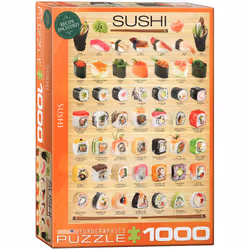 Eurographics Sushi 1000pcs, 1000 pièce(s), Alimentation et boissons