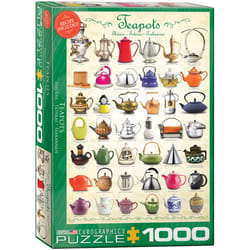 Eurographics Teapots 1000pcs Jeu de puzzle 1000 pièce(s) Alimentation et boissons