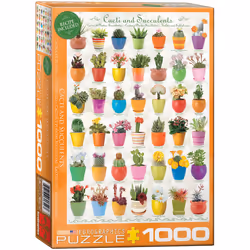 Eurographics Cacti &amp; Succulents 1000pcs, 1000 pièce(s), Flora
