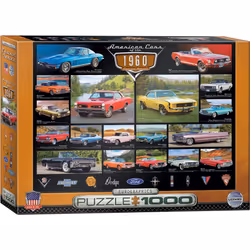 Eurographics American Cars of the 1960s 1000pcs, 1000 pièce(s), Véhicules