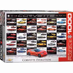 Eurographics Corvette Evolution 1000pcs, 1000 pièce(s), Véhicules