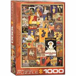 Puzzle Eurographics 1000 pièces - Affiches Vintage - Marque EUROGRAPHICS - Tableaux et peintures - Adulte