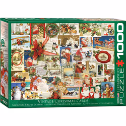 Eurographics Vintage Christmas Cards 1000pcs, 1000 pièce(s), Vacances