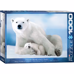 Eurographics Polar Bear & Baby 1000pcs, 1000 pièce(s), Animaux