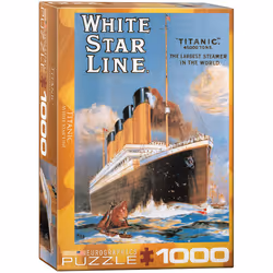 Eurographics Titanic White Star Line 1000pcs, 1000 pièce(s), Bateaux