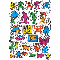 Puzzle 1000 pièces : Keith Haring : Collage