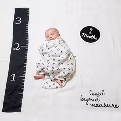 Mary Meyer LJ580 Couverture pour bébé Noir, Blanc 100 x 100 cm Garçon/Fille