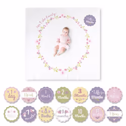 Mary Meyer LJ581 Couverture pour bébé Rose, Blanc 100 x 100 cm Garçon/Fille
