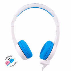 BuddyPhones School+ Casque Avec fil Arceau Bleu, Blanc - Vue supplémentaire 4