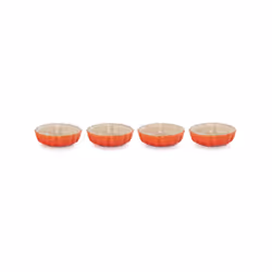 Le Creuset 91017411090000, Orange, Rouge, Argile, 4 pièce(s), Chine, 34 mm, 128 mm