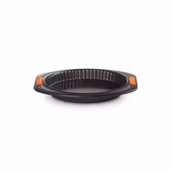 Le Creuset 94100732000000, Moule à tarte, Rond, 240 °C, Noir, Acier au carbone, Noir