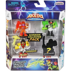 Pack Warrior 4 figurines Powerstorm B - Akedo MOOSE TOYS - Jeu darcade de combat pour enfants