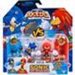 Duo de Figurines Sonic vs Knuckles - MOOSE TOYS - AKEDO - Pack de combat rapide 2 figurines et contrôleurs inclus