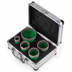 5Pcs Forets à Diamant 22-65mm - VEVOR - M14 Trépan M14 avec Boitier Portable