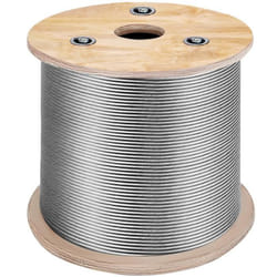 Câble d’acier inoxydable 316 - VEVOR - 150 m Cable Métallique Résistance à la Rupture 771 kg - Construction 7x7 Forte Tension