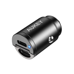 AUKEY CC-A4 chargeur d'appareils mobiles Smartphone, Smartwatch, Tablette Noir Allume-cigare Charge rapide Auto