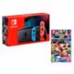 Console de salon - Nintendo - Switch - 32Go - Rouge/Bleu Néon - Nouveau modèle V2