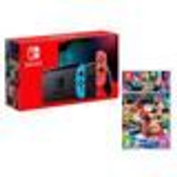Console de salon - Nintendo - Switch - 32Go - Rouge/Bleu Néon - Nouveau modèle V2