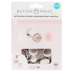 We R Memory Keepers Button Press Gris 30 pièce(s)