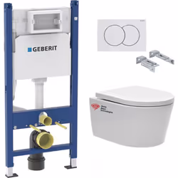 Optez pour la qualité et la simplicité d’installation du Pack Bâti-support 112cm + Cuvette Swiss Aqua Technologies sans bride ...