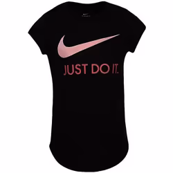 T-shirt pour fille Nike - Noir - Manches courtes - 100% coton