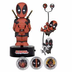 Polymark Deadpool Gift Set Fig+Ecouteurs+Pinces, Figurine à collectionner, Film et série TV