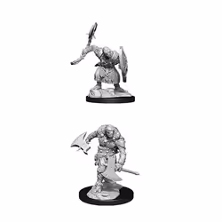 WizKids D&D Nolzur's Marvelous Miniatures: Warforged Barbarian, Figurine à collectionner, Jeu vidéo