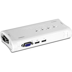 Trendnet TK-407K commutateur écran, clavier et souris Bleu