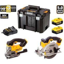 DeWALT DCK XR2WP2T - BOIS EDITION - (DCS331 + DCS391 + 2 x 50Ah + TSTAK VI)