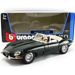 Voiture Miniature de Collection - BBURAGO - JAGUAR Type E Cabriolet - Vert - 1/18 - 12046GR