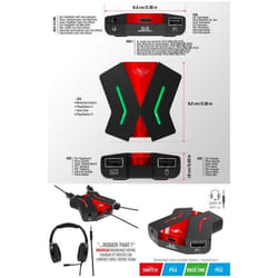 Convertisseur - CROSSGAME - 2 - Compatible PS4 PS3 XBOX One Nintendo Switch - Fonction audio intégrée - USB