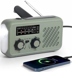 Radio Portable Urgence avec Rechargement Solaire Dynamo Gemmac