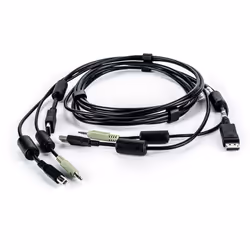 Vertiv Avocent CBL0102, 1,8 m, USB, USB, DisplayPort, USB, 1-DP, 1-USB, 1-3.5mm