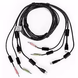 Vertiv Avocent 1 x HDMI (Type A) Mâle Audio/Vidéo numérique, Type B USB, 2 x Mini Jack Audio - 1 x HDMI (Type A) Mâle Audio/V ...