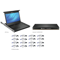 Vertiv Avocent 16 Ordinateur(s) - 47 cm (18,5") LED - UXGA - 1600 x 1200 - 16:9Port PS / 2USBVGA - Clavier - Pavé tactile - 120 V AC, 230 V AC Input Voltage - 1U Haut - PC